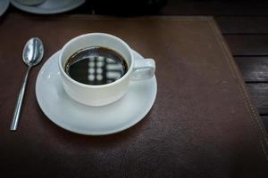 varmt kaffe på morgonen foto