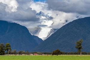 stormigt väder över rävglaciären foto