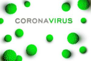 Corona virus bakgrund, pandemisk risk koncept. 3d illustration foto