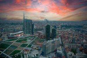 milan italien 10 april 2019 milan sett från ovan foto