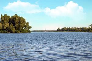 landskap på vattenyachten foto