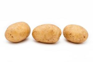 kvalitet på potatis riviera. isolerad på vit bakgrund foto