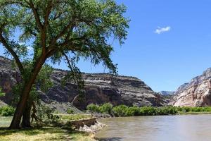 Colorados natursköna skönhet. vackra dramatiska landskap i dinosauriens nationella monument, Colorado foto