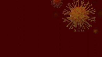 3D-rendering coronavirus 2019-ncov och coronavirus influensa medicinsk hälsa pandemi virus i mikroskop virus närbild. foto