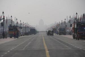 Delhi, Indien. utsikt över huvudgatan, rajpath, foto