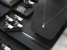 smycken diamant butik display foto