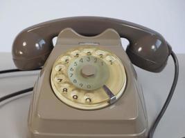 vintage roterande telefon foto