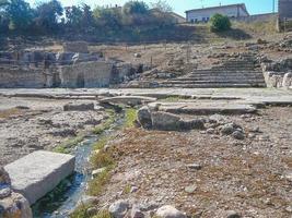 romerska badruiner i fordongianus foto