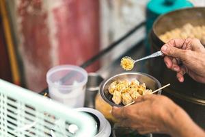 kinesiska dumplings i bangkok chainatown foto