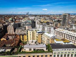 hdr flygfoto över Milano, Italien foto