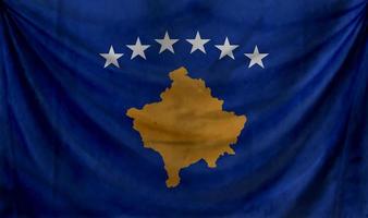 kosovo flagga våg design foto