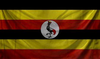 uganda flagga våg design foto