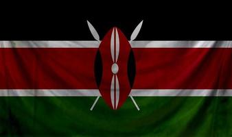 Kenya flagga våg design foto