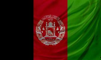 Afghanistans flagga vajar. bakgrund för patriotisk och nationell design foto