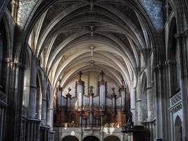 bordeaux, Frankrike, 2016. orgel i katedralen St Andrew i bordeaux foto