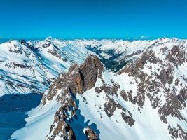 alpina skidorten st. anton am arlberg vintertid foto