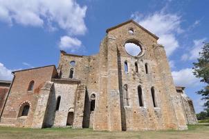 St Galgano Abbey ruiner i Chiusdino foto