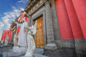 mexico city natursköna kyrkor i historiska centrum nära zocalo square foto