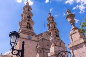 mexico, aguascalientes katedral basilikan av vår fru av antagandet i historiska stadskärnan belägen vid plaza de la patria foto