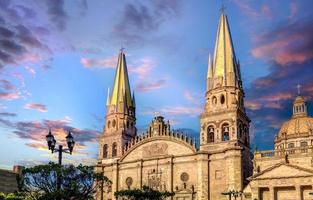 Guadalajaras centrala katedral i Jalisco Mexiko foto