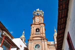 landmärke puerto vallarta kyrka-församling av vår fru av guadalupe foto