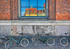 typisk dansk arkitektur i den historiska stadskärnan foto