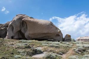 kustlinjen vid capo testa sardinien foto