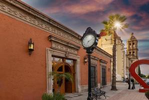 Mexiko, Durango gator nära historiska centrum och Durango Cathedral foto