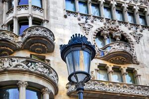 spanien, vackra barcelona gator i historiska centrum foto
