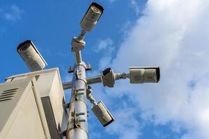 CCTV-säkerhet på offentliga platser foto