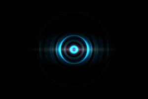 abstrakt ring med ljudvågor oscillerande bakgrund foto
