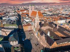 München panoramaarkitektur, bayern, Tyskland. foto