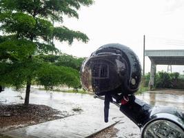 hjälm och motorcykel foto