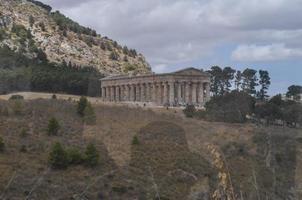 doriskt tempel i segesta foto