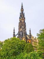 hdr scott monument, edinburgh foto