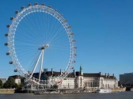 london, Storbritannien, 2016. utsikt över london öga foto