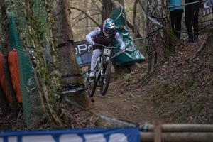 lourdes, Frankrike, 3-27-21-bruni loic från mountainbike-VM foto