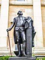 hdr george washington staty i london foto