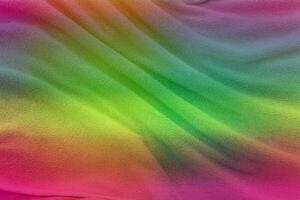 mjukt tyg i regnbågsfärgat. multicolor tyg textur bakgrund foto