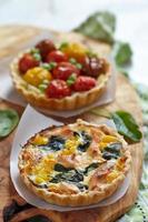 quiche med tomater