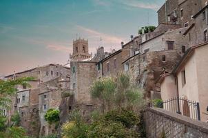 utsikt över en italiensk gammal stad foto