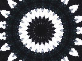 gotiska vibbar abstrakt bakgrund i mörkblå och svart färg. kalejdoskop mönster. gratis foto. foto