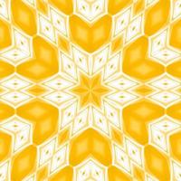 gul och vit abstrakt fyrkantig bakgrund. kalejdoskop mönster. gratis bakgrund. foto