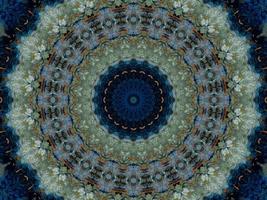 färgglada blommiga reflektion kalejdoskop mönster. abstrakt bakgrund. gratis foto. foto