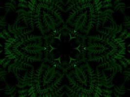 reflektion av blad abstrakt bakgrund. grönt kalejdoskop mönster. gratis foto. foto