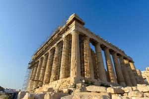 restaurering av akropolis. Grekland, Aten, 24.08.2019. foto