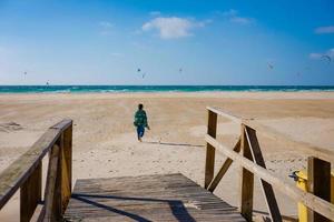 vacker utsikt över Atlanten i Spanien. tarifa, Spanien, november 2020 foto