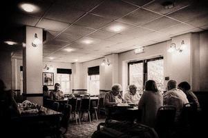 sheffield park, Storbritannien, 2013-café på sheffield park station foto