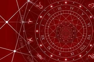 stjärntecken horoskop bakgrund. koncept för fantasi och mystik foto