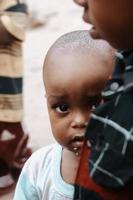 porträtt av en afrikansk baby zanzibar foto